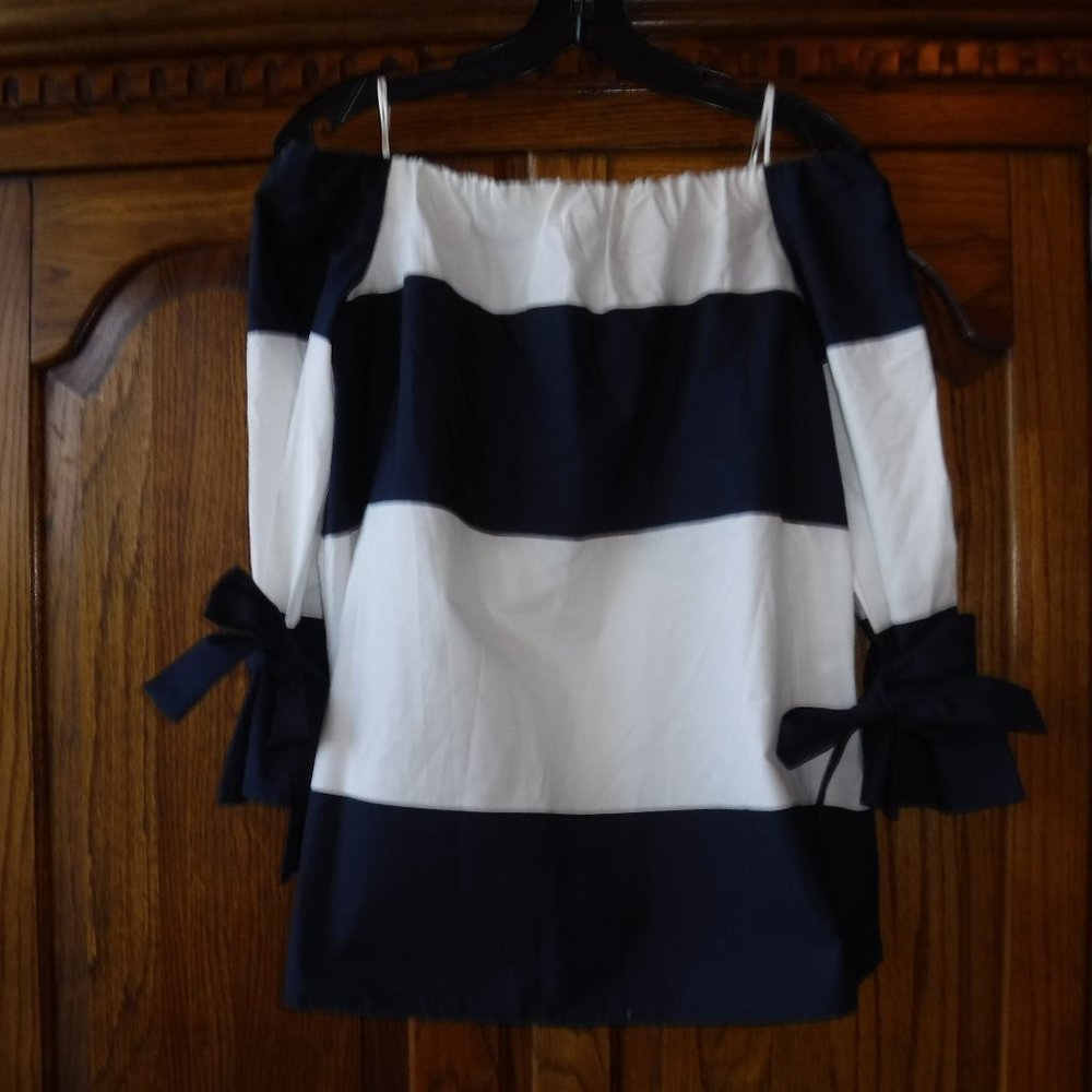 Zara basic off the shoulder blouse